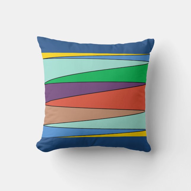 Colour Zigzag Pattern Scatter Cushion (Front)