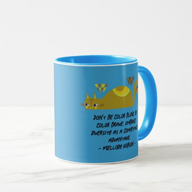 COLOURBLIND CAT MUG  (Front Right)