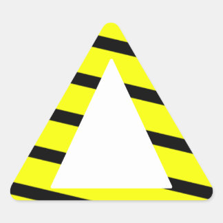 Colourblind Friendly - Yellow Warning Triangle Sticker