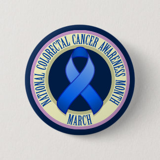 Colourectal Cancer Awareness Month Button