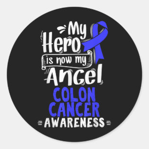 Colourectal Cancer Awareness T Shirt Gift For Crc Classic Round Sticker