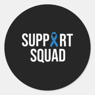 Colourectal Cancer Colon Cancer Blue Ribbon  Classic Round Sticker