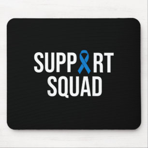 Colourectal Cancer Colon Cancer Blue Ribbon Mouse Pad