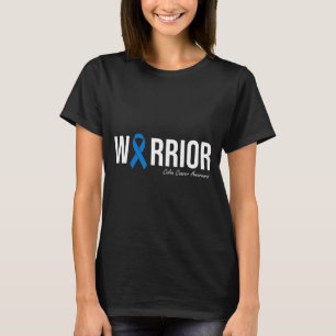 Colourectal Cancer Colon Cancer Blue Ribbon T-Shirt