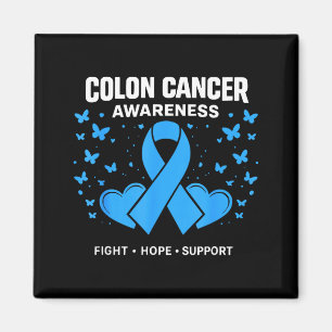 Colourectal cancer family support blue colon cance magnet