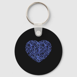 Colourectal Colon Cancer Awareness Blue Ribbon Key Ring