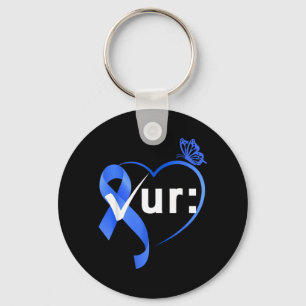 Colourectal Colon Cancer Awareness Month Check Key Ring