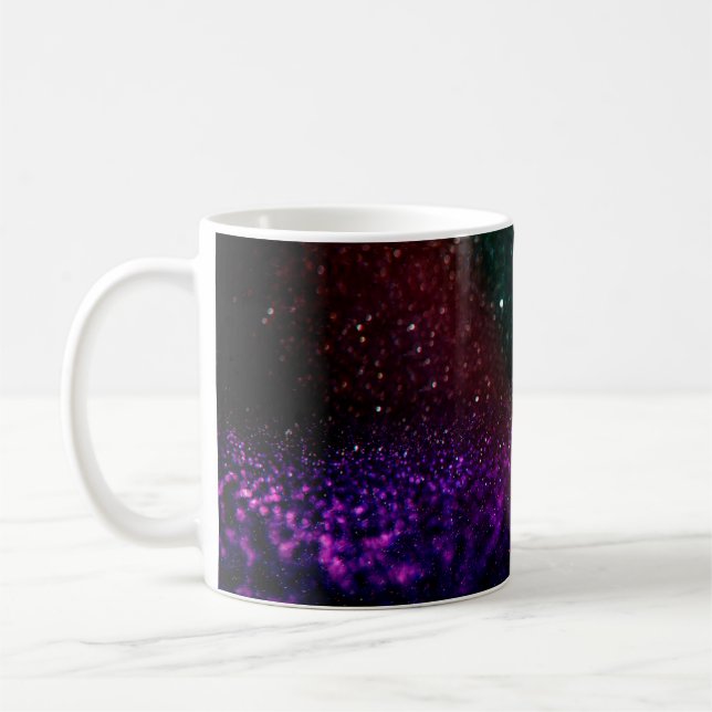 Coloured abstract blurred light background coffee mug (Left)