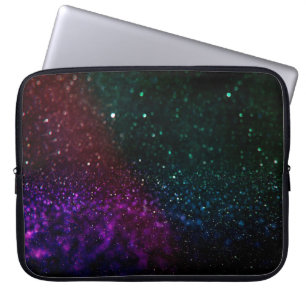 Coloured abstract blurred light background laptop sleeve