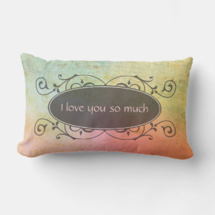 Coloured Antique Texture for your Ideas Lumbar Cushion