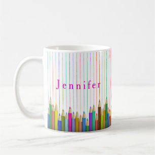 Coloured Art Pencils Custom Mug Back To School