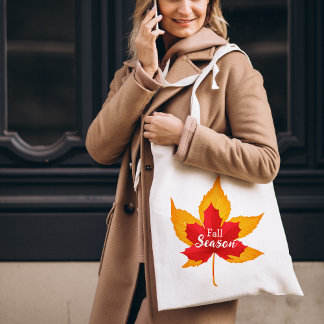 Coloured autumn leaves Tote Bag
