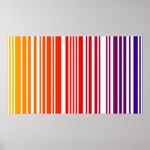 Coloured Barcode Poster