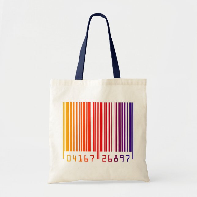 Coloured Barcode Tote Bag (Front)