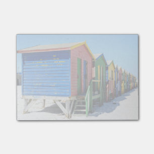 Coloured Beach Huts Post-it Notes
