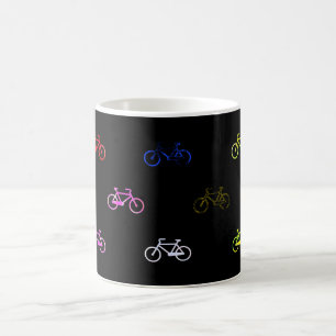 Coloured bicycles coffee mug