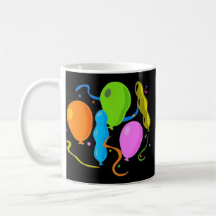 Coloured Birthday Party Balloons Coffee Mug