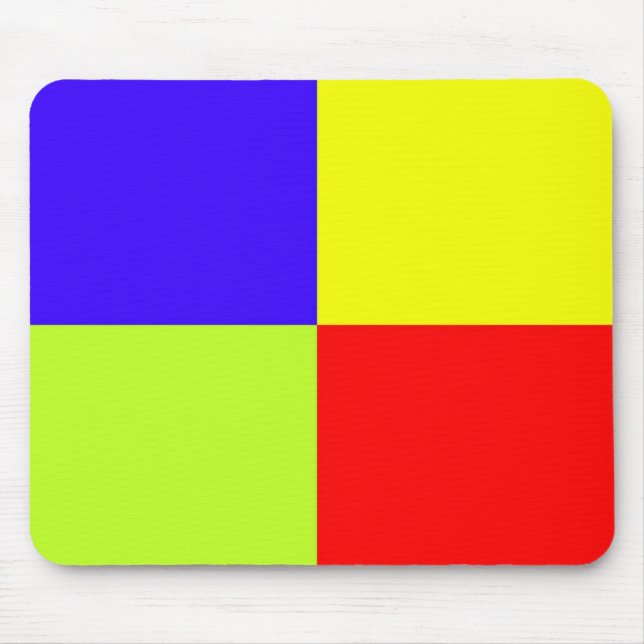 Coloured Block Art Mouse Pad (Front)