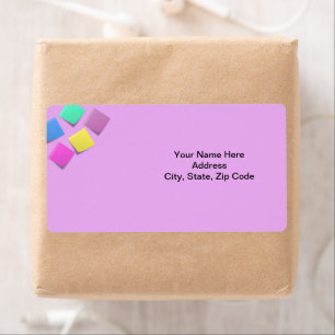 Coloured Blocks Labels