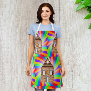 Coloured Brick House Apron