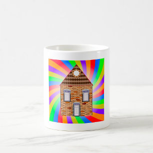 Coloured Brick House Coffee Mug
