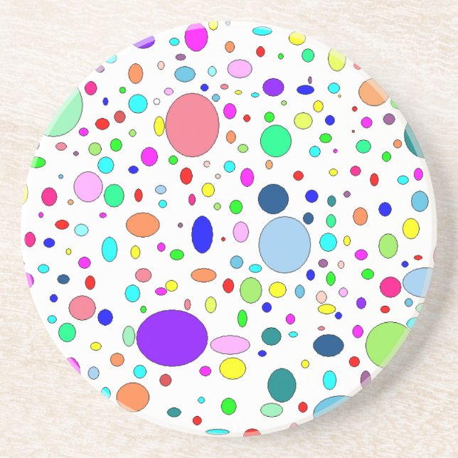 Coloured Bubbles Coaster (Front)