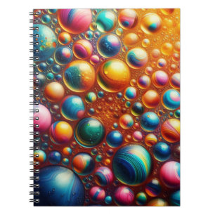 Coloured Bubbles Cover Notebook