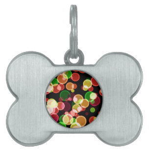 Coloured Bubbles Pet Tag