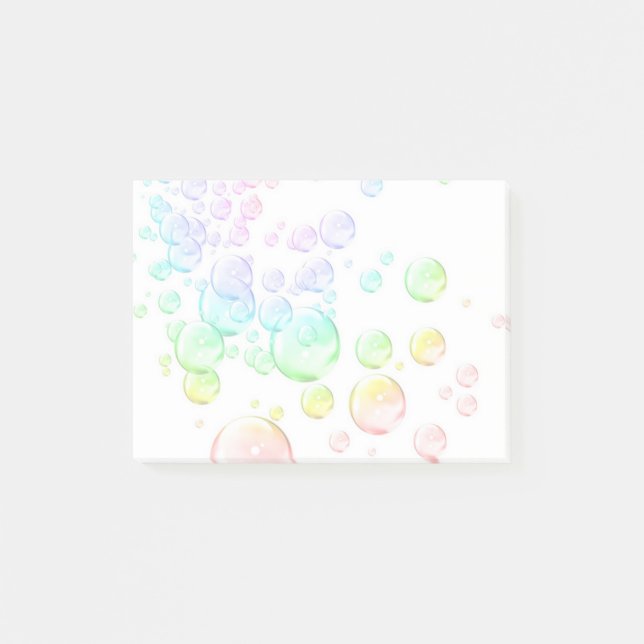 coloured bubbles post-it notes (Front)