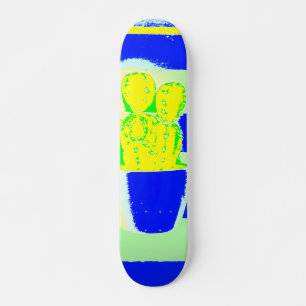 Coloured cactus skateboard