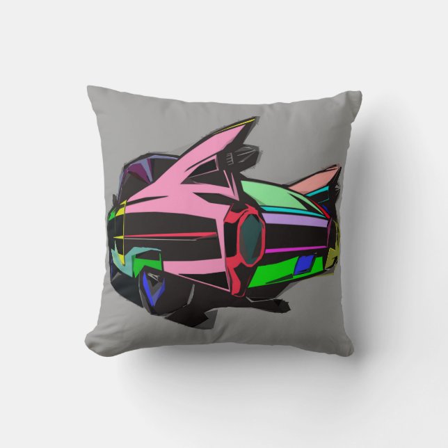 Coloured cadillac cushion (Front)