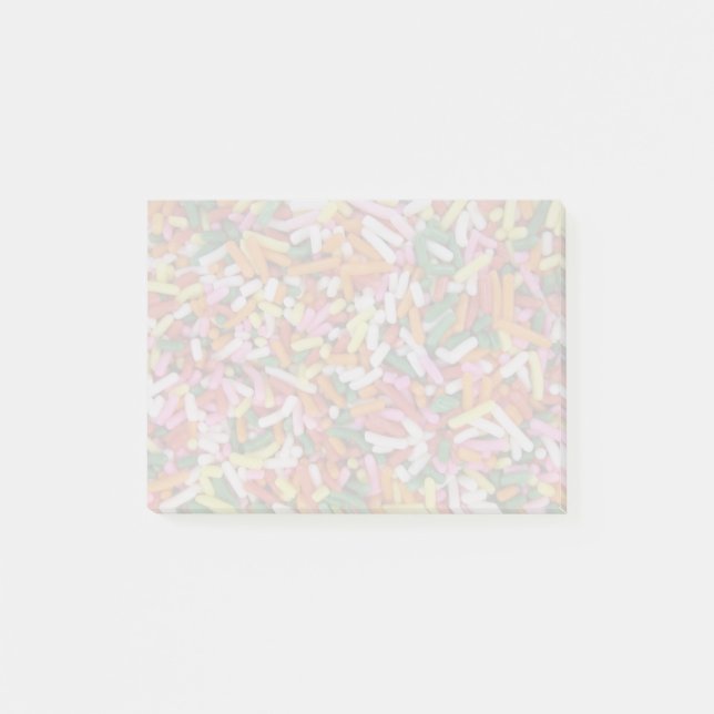 coloured Candy sprinkes Texture Template Post-it Notes (Front)
