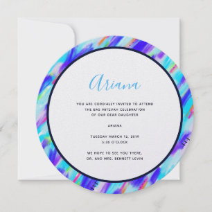 Coloured Chaos Invitation