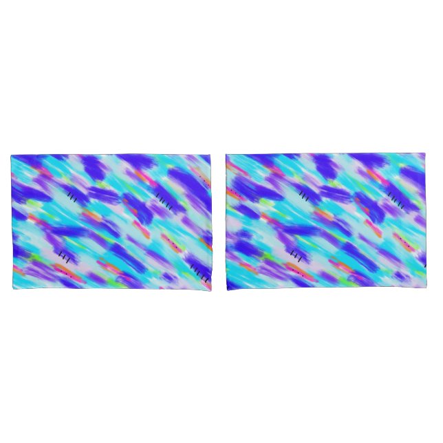 Coloured Chaos Pillow Case (Front-Set)