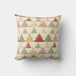 Coloured Christmas tree Cushion
