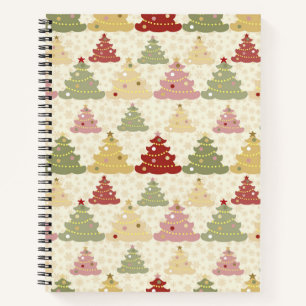 Coloured Christmas tree Notebook