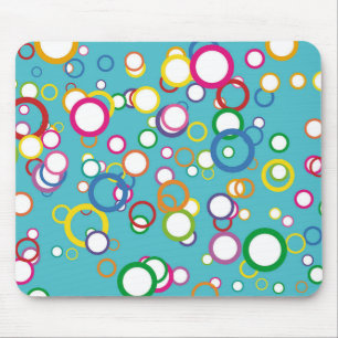 Coloured Circles Mouse Pad