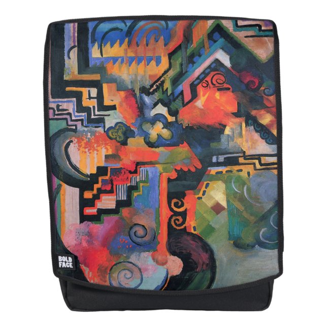 “Coloured Composition” Art backpack (Front)