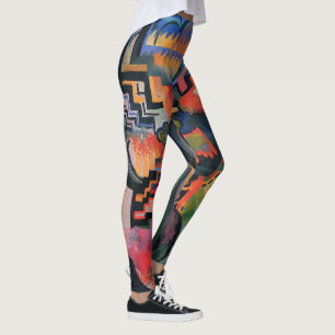 “Coloured Composition” Art leggings