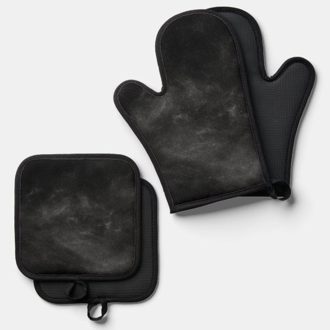 Coloured Cosmos Background Oven Mitt & Pot Holder Set (Front/Back)