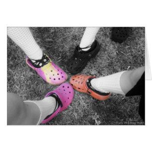 Coloured Crocs & Soft Shoes Card