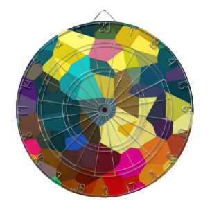 Coloured Crystals Dartboard