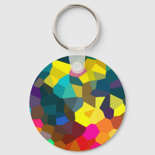 Coloured Crystals Key Ring