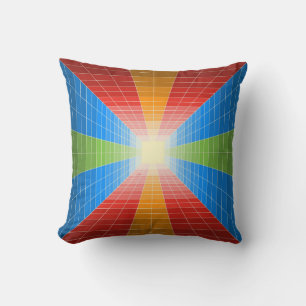 Coloured Cube Reversible Cushion