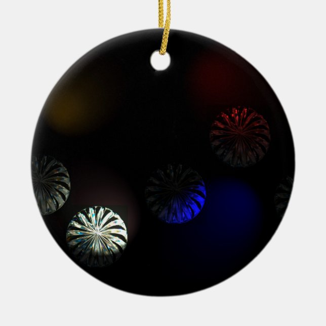 Coloured Cystal Imager Ceramic Ornament (Front)