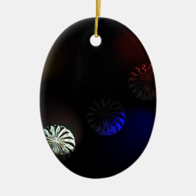 Coloured Cystal Imager Ceramic Tree Decoration (Front)