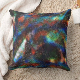 Coloured dark stained texture under raw glass thro cushion