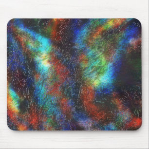 Coloured dark stained texture under raw glass thro mouse pad