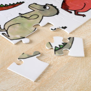 Coloured Dinosaurs Jigsaw Puzzle