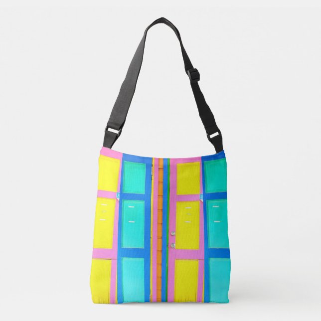 Coloured Doors Cross Body Bag (Front)